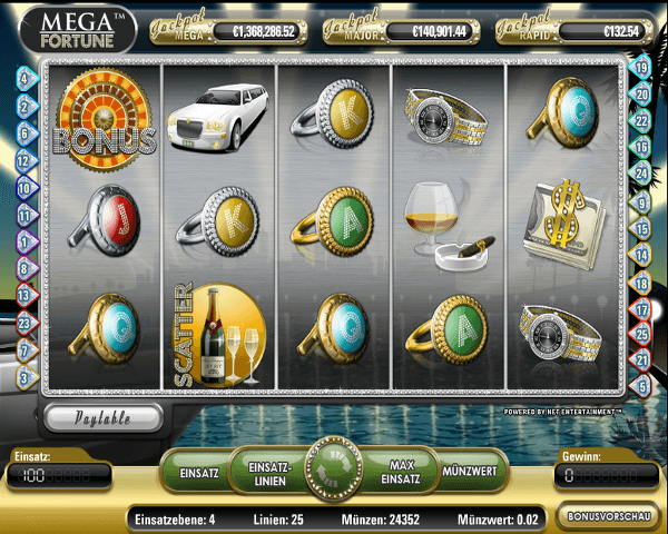 Mega Fortune Spielautomat