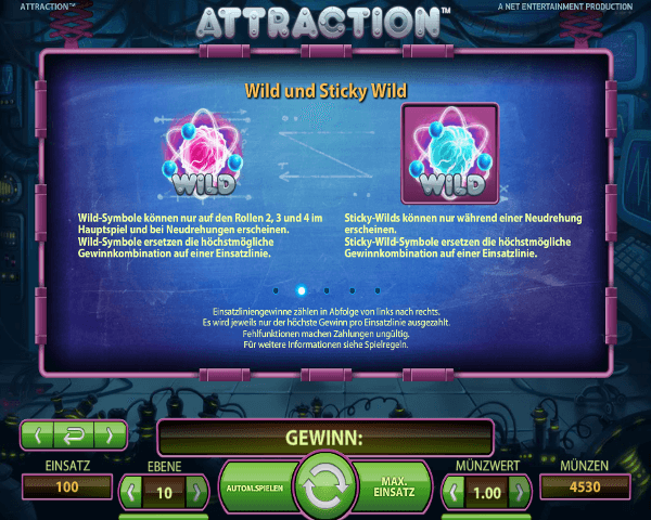 Attraction Wild und Sticky Wild