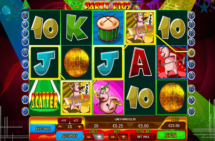 888casino_Party_Pigs_Spielautomat