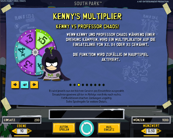 South Park Reel Chaos Kennys Multiplier