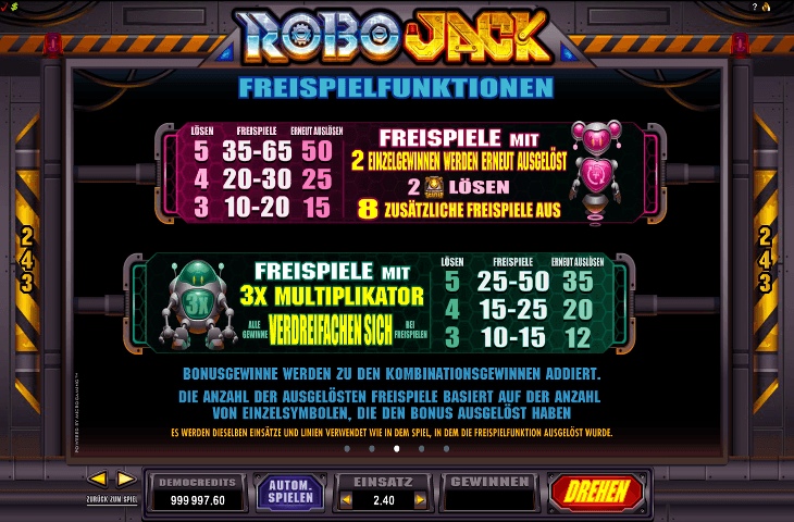 RoboJack Freispielfunktion2