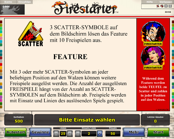 Firestarter Scatter