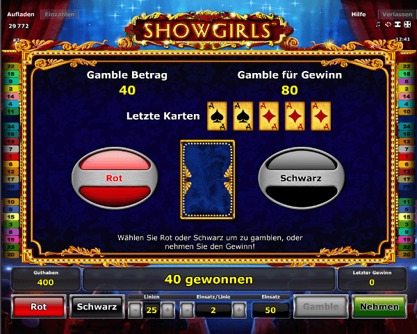 Showgirls Gambling