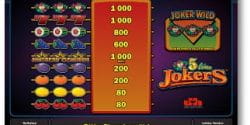 5 Line Jokers Spielautomat
