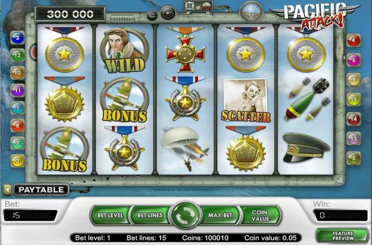 Spielautomat_Pacific_Attack_von_Net_Entertainment