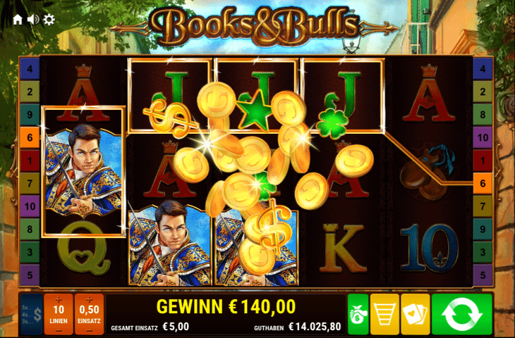 Books_and_Bulls_Spielautomat_Gamomat