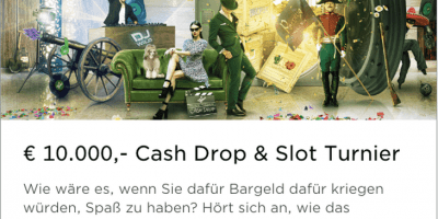 Es gibt ein 10.000€ Cash Drop & Slot Turnier im Mr Green Casino