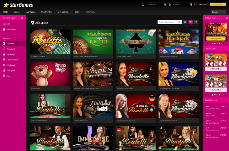 Stargames_Casino_Spiele