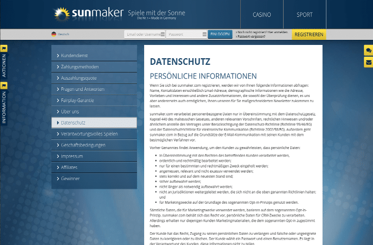 sunmaker_casino_datenschutz